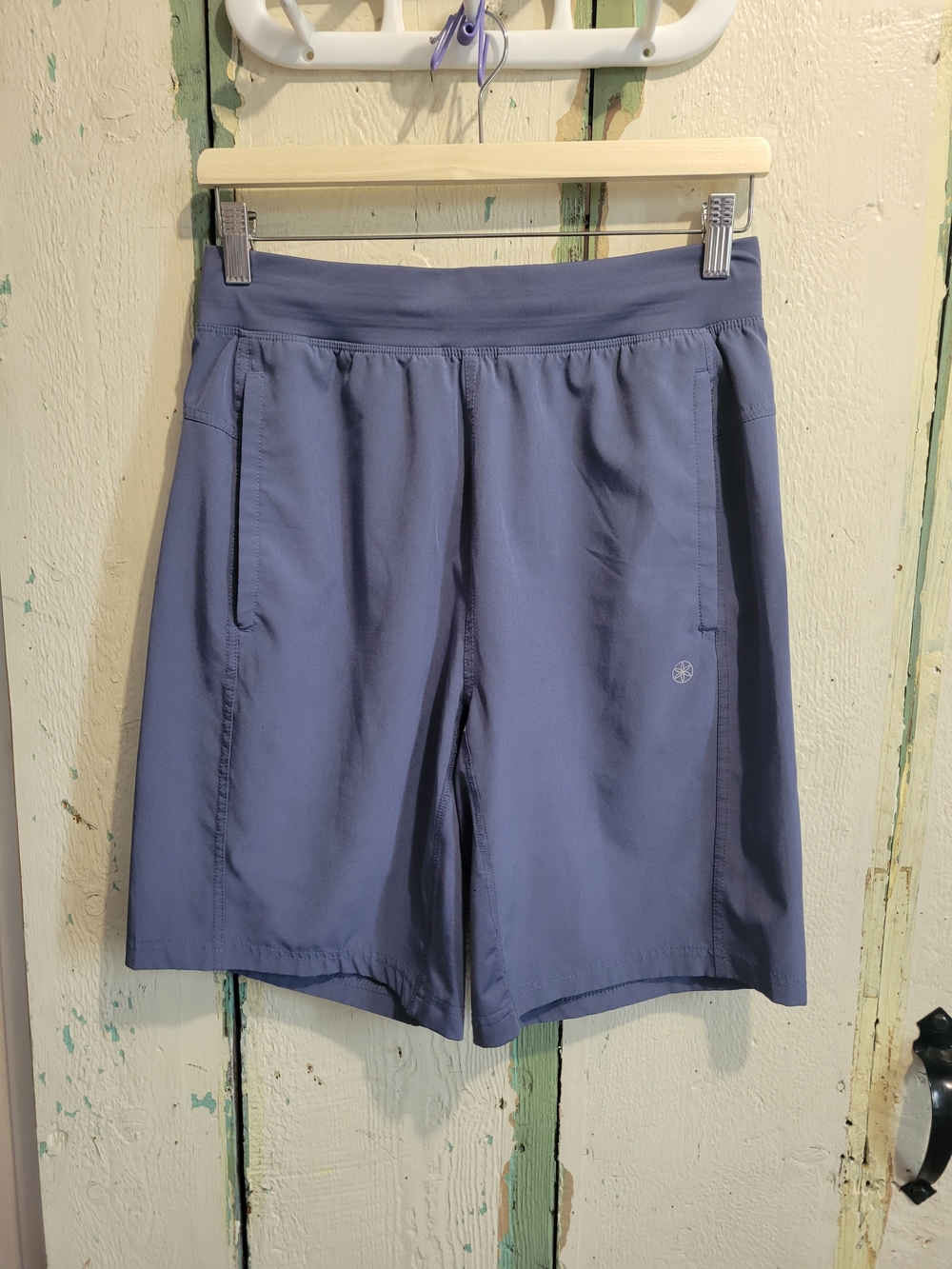Gaiam Casual Stretch Shorts - Slate Blue